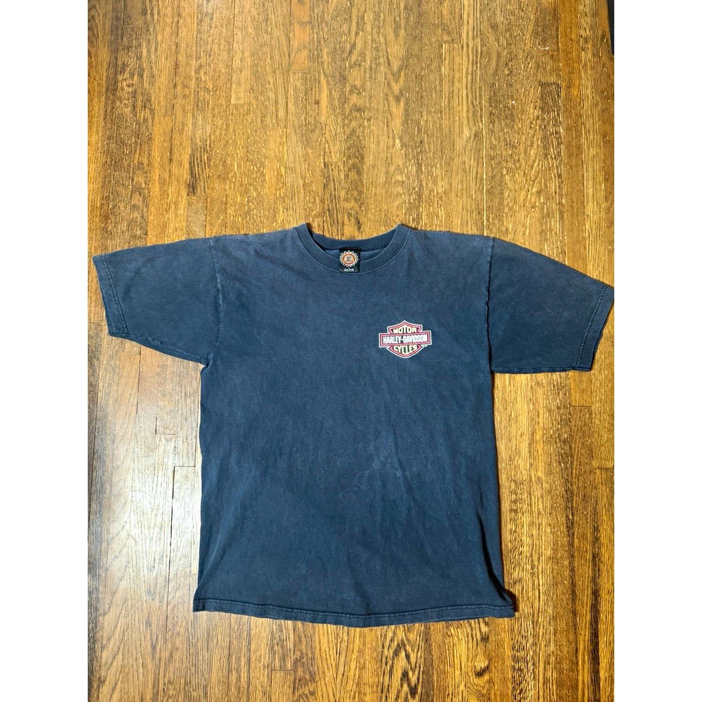 Vintage 1996 Harley-Davidson Take The Bus T-Shirt Black Size L 90s Biker USA